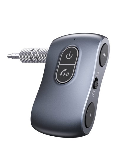 اشتري Bluetooth Adapter for Car, Bluetooth 5.3 Transmitter Receiver, Portable 3.5mm Aux Bluetooth Adapter Hands-Free Call, Low Latency, for Car Home Stereo, TV, Headphones, Speaker في الامارات