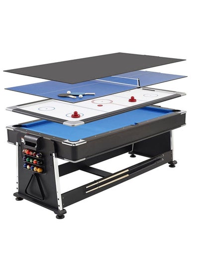 Buy Multi Game Table 3in1 Multi Game Table Games with Billiards Table Tennis Hockey Table7ft Blue in UAE