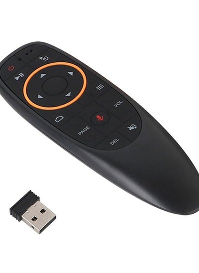 Buy Wireless Remote Control With Usb Receiver Voice Control For Android -Smart Tv Pc Laptop Notebook Black in Saudi Arabia