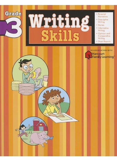 Buy Writing Skills: Grade 3 (Flash Kids Harcourt Family Learning) in UAE