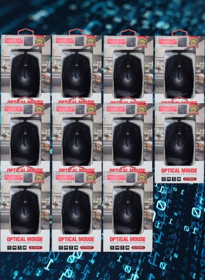 Buy 11 Pieces SmarTLink Optical Mice The Wired Professional Cool Mouse SL7006MS in Saudi Arabia