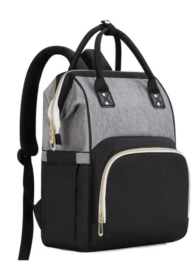 Buy Modern Grey & Black Mums Baby Travel Bag in UAE