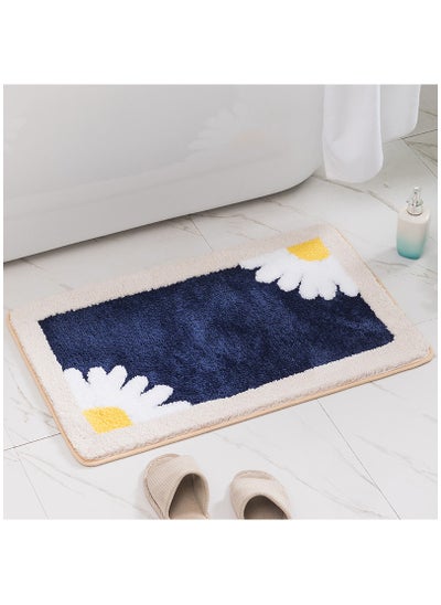 Buy 1-Piece Size Is 50x80 Cm Cartoon Daisy Carpet Floor Mat For Bathroom Entrance Non slip Mat for Bathroom Absorbent Cartoon Foot Mat for Bedroom in Saudi Arabia