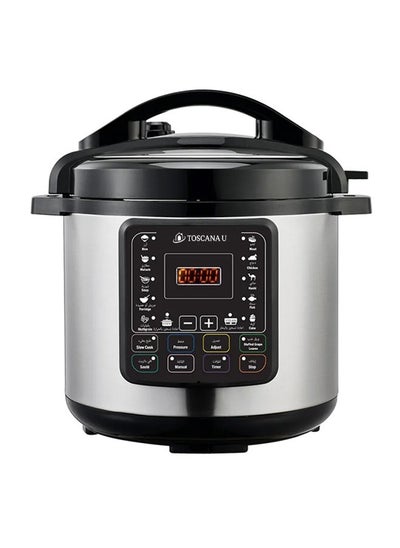 Buy Electric Pressure Cooker 6 Liter Silver/Black in Saudi Arabia