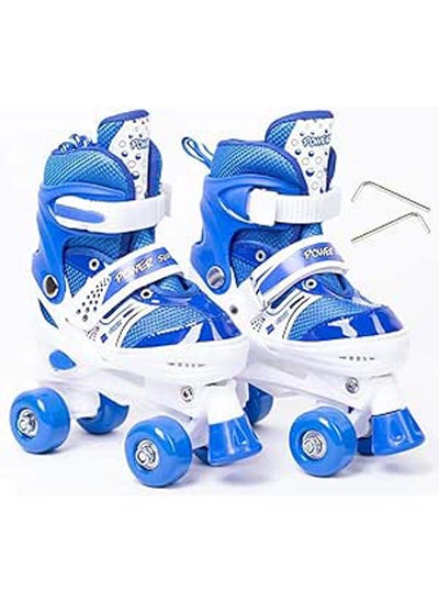 Buy Roller Skates For Beginners, Adjustable Four-Wheel Size Small in Egypt