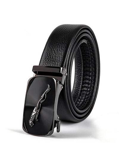 Buy 125CM Automatic Buckle Layer Cowhide Belt For Mens Belt in UAE