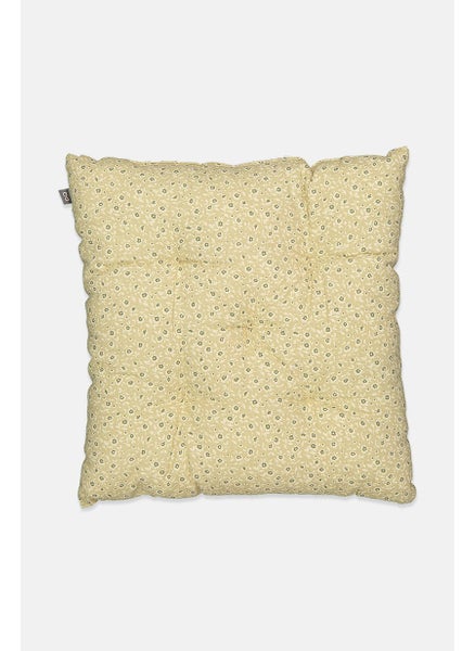 Buy Floral Cushion Pillow 40 x 40 x 10 cm, Olive Combo in UAE