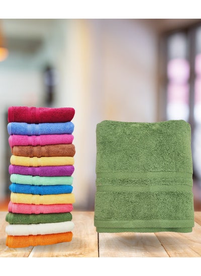 Buy 100% Cotton Towels Multicolor 50x100 cm in Egypt