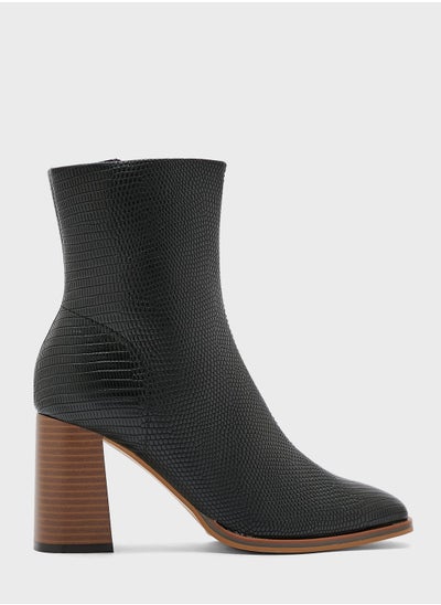 Buy Melodi Ankle Low Heel Boot in UAE