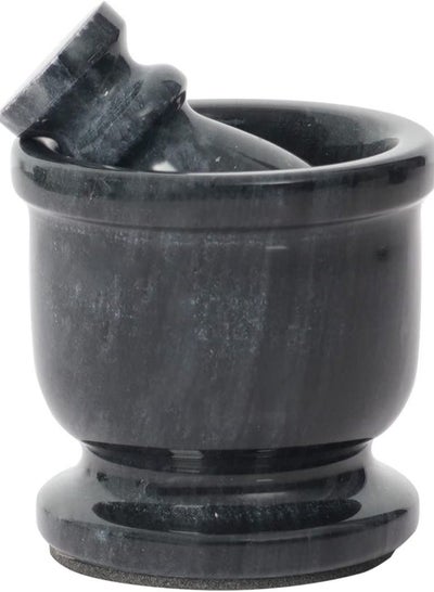 Buy RADICALn Handmade Black Marble Granite  Mortar and Pestle Kitchen Spices Grinder in UAE