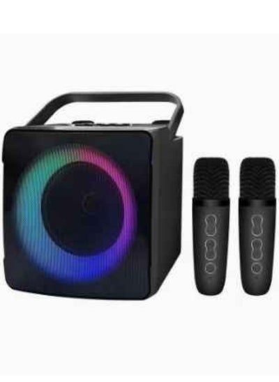 اشتري SD508 Home Karaoke Portable Bluetooth Speaker Dual Wireless Microphone Live TV FM Radio TF Card USB Subwoofer Music Center Audio في الامارات