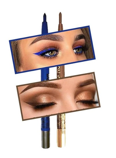 Buy offer set 2 eyeliner brown and blue - 24 h in Egypt