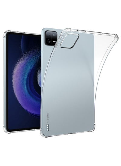 اشتري حافظة Xiaomi Pad 6/6 Pro، غطاء خلفي واقٍ ناعم مقاوم للصدمات، نحيف وخفيف، مقاوم للاصفرار، غطاء مضاد للصدمات لهاتف Xiaomi Pad 6 Pro/Pad 6 11 بوصة (شفاف) في الامارات