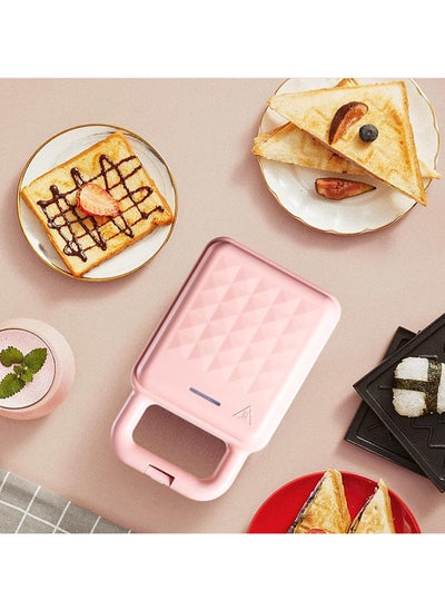 اشتري Mini Sandwich Maker Toaster & Waffle Maker Combo - Nostalgic All-in-One Panini Press for Portion Control - Seal & Toast with Non-Stick Plates - Ideal for Breakfast, Lunch, and Snacks في الامارات