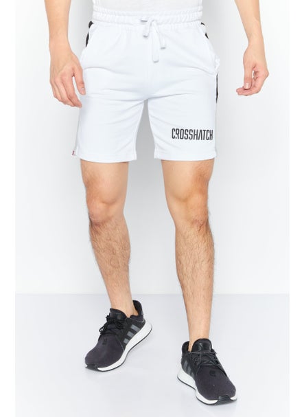 اشتري Men Sportswear Fit Plain Training Shorts, White Combo في الامارات