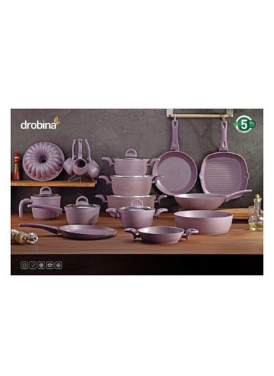 Buy Turkish granite cookware set 23 pieces in Saudi Arabia