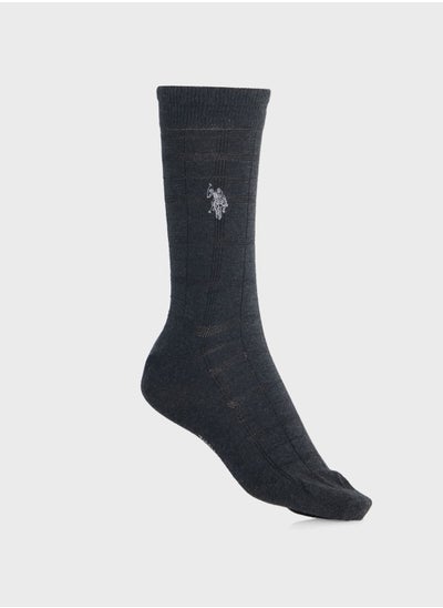 Buy Logo Print Crew Socks in UAE