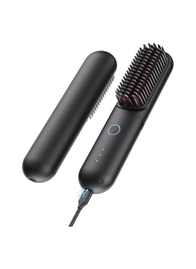 Buy TYMO Porta PRO Cordless Hair Straightener Brush, Dual Power Mode, Black in UAE