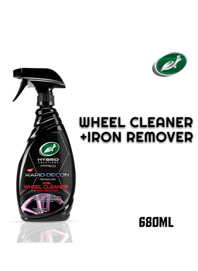 Buy Wheel Cleaner + Iron Remover 680ml Rapid Decon Technology Turtle Wax Hybrid Solutions Pro in Saudi Arabia