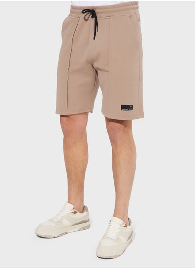 Buy Essential Ribbed Seam Shorts in UAE