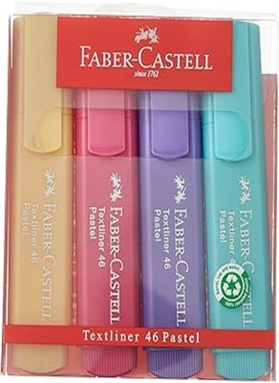 Buy Faber-Castell Pastel Highlighter Wallet Of 4 in Egypt