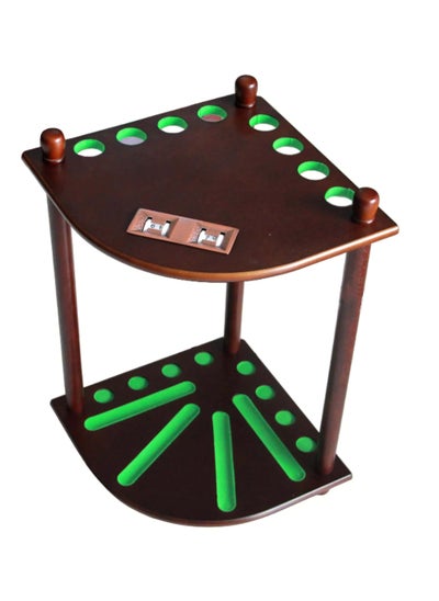 Buy 8 Holes Cue And Ball Rack Mahogany in UAE