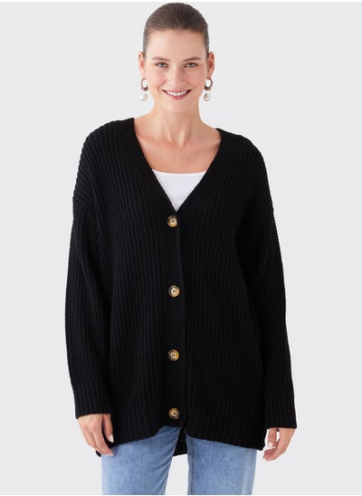 اشتري V-Neck Knitted Cardigan في الامارات