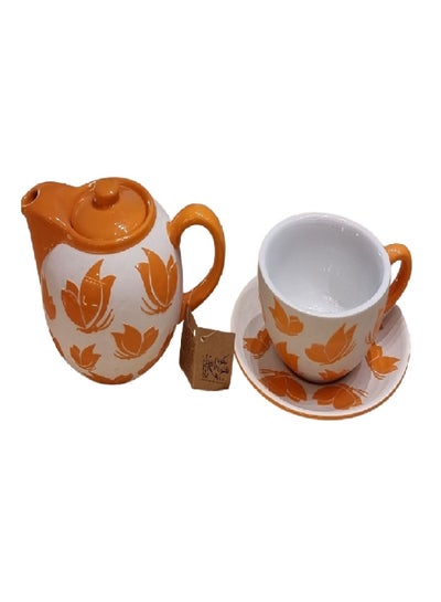 Buy Teapot set with 1 cup and saucer in UAE