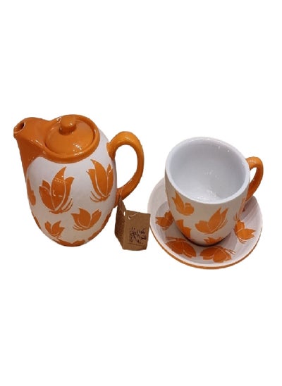 Buy Teapot set with 1 cup and saucer in UAE