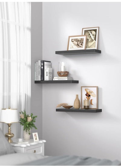 Buy 3-Piece Hanging Wall Shelves Book Set fot Home, 30,40,50 cm in UAE