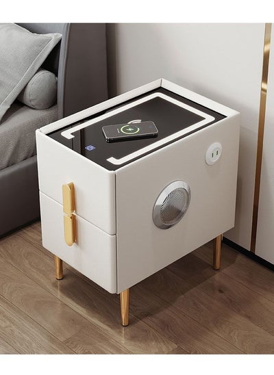 Buy Smart bedside table rechargeable and multifunctional wireless Charging and BT speaker for bedroom in UAE