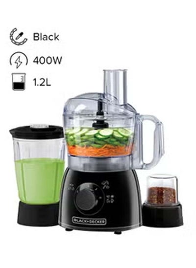 اشتري Food Processor 29 Functions 4-in-1 (Blender + Grinder + Dough Maker + Food Processor) 1.2 L 400.0 W KR42-B5 Black في الامارات