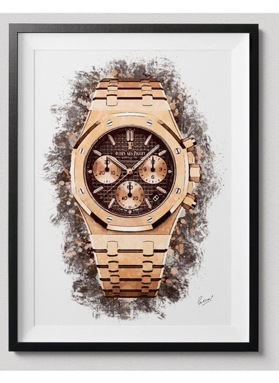 اشتري Audemars Piguet 'Royal Oak Rose' Fine Art Poster With Frame 50x40 cm في الامارات