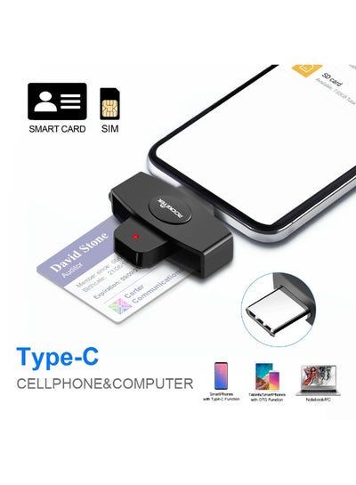 CSCR3 Smartcard-lezer – USB-C Voor SIM, ID, CAC En Bankkaarten, Compatibel Met Windows En Android