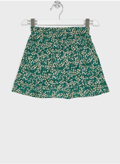 اشتري Kids Floral Print Midi Skirt في الامارات