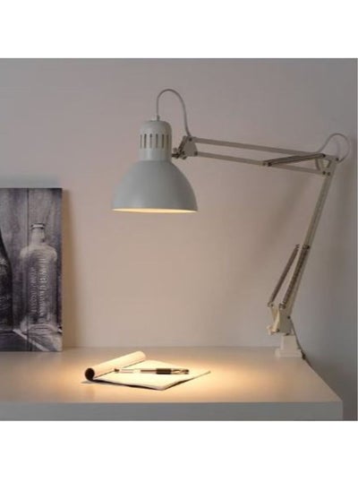 Buy Swing Arm Desk Lamp with Clamp Mount - White in Saudi Arabia