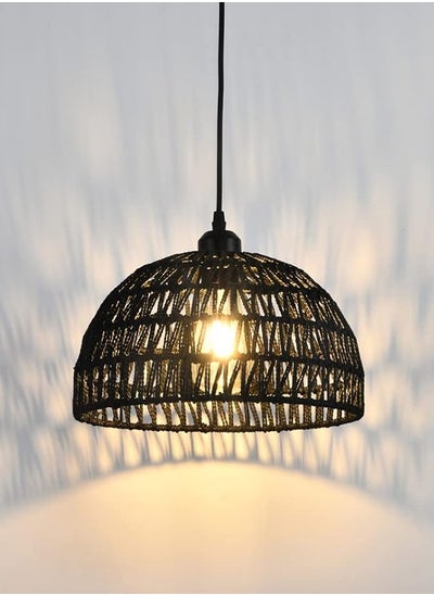 Buy Rattan Light Fixtures Ceiling Mount Boho Ceiling Light Fixture With Dimmable Led Bulb Mini Hand Woven Rattan Chandelier Light Fixtures Ceiling For Bedroom Kitchen Entryway Living Room Hallway in Saudi Arabia