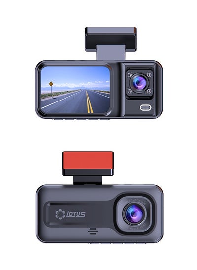 Buy Dash Cam Car Auto Dash Dual Lens Recording Camera with Wi-Fi and TF card. in UAE