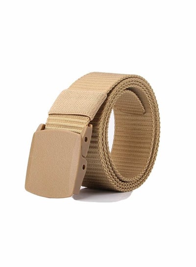 Buy Automatic Nylon Men's Belt  Khaki in Saudi Arabia