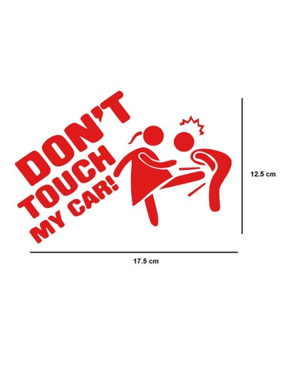 Buy Don't Touch My Car "Girl" Sticker - Red in Egypt