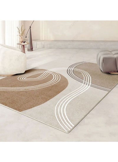 Buy Modern Anti slip Area Rug with Acrylic Imitation Cashmere Material (Size 120×160CM) in UAE