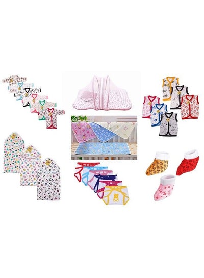 Buy First Step New Born Baby Gift Set Combo Pack Of 7 Items For Newborn (0 6Month) Multicolor in Saudi Arabia