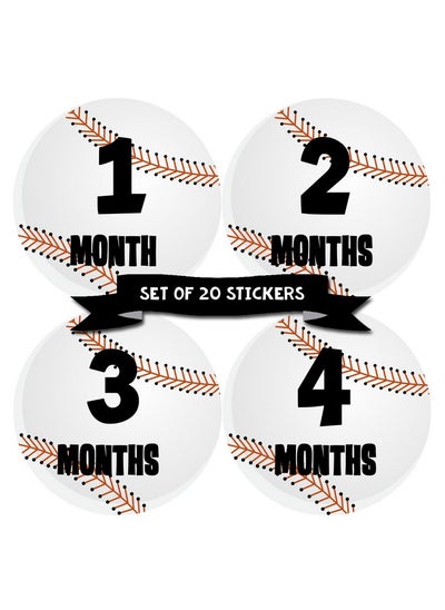 اشتري Baby Monthly Stickers Baby Milestone Stickers Newborn Boy Stickers Month Stickers For Baby Boy Baby Boy Stickers Newborn Monthly Milestone Stickers Baseball Set Of 20 في الامارات