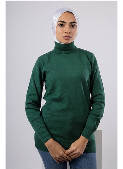 Buy Short Basic Fit Pullover | Free Size | Olive in Egypt