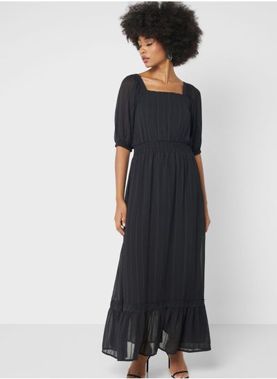 Buy Puff Sleeve Detail Dress in UAE