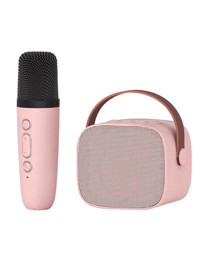 Buy Karaoke Portable Wireless Bluetooth Speakers with Microphone One Click Original Vocal Elimination Auto Connection at Startup Ideal for Family Gatherings and Entertainment in Saudi Arabia