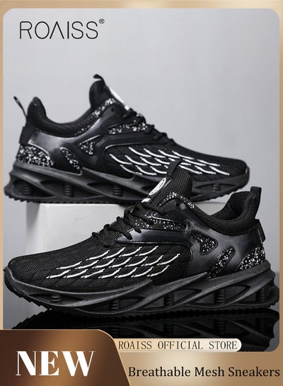 Buy New Men Lace up Front Letter Running Shoes Sneakers Sport Outdoor Non slip Shoes INS Trendy Casual Lightweight Comfy Men Walking Shoes for Young Men Teenagers Spring and Summer in UAE
