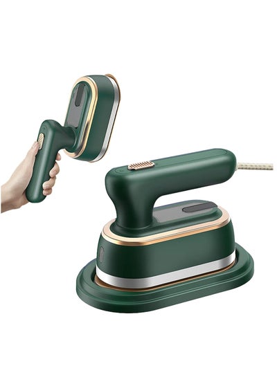 Buy Handheld Steamer for Clothes, Portable Travel Garment Steamer with Rotary Handle, 120ml Water Tank, 15 Second Fast Heat-up, Mini Fabric Wrinkle Remover for Home and Travel(Green ) in Saudi Arabia