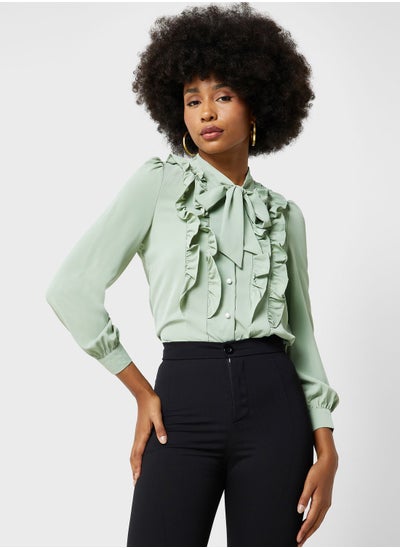 Buy Ruffle Detail Shirt in Saudi Arabia