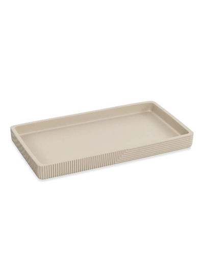 Buy Kayla Tray, Beige- 24x13 cm in UAE